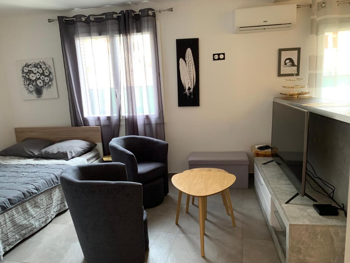 Grand Studio Tres Agreable Avec Bar, Cuisine Et Terrasse Cagnes-sur-Mer Buitenkant foto