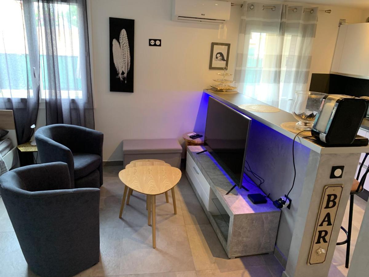 Grand Studio Tres Agreable Avec Bar, Cuisine Et Terrasse Cagnes-sur-Mer Buitenkant foto